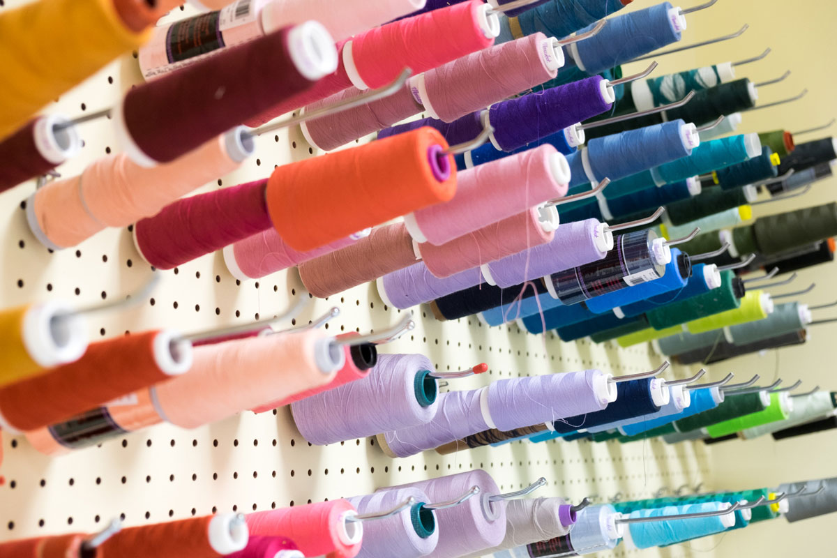 Window Works Studio spools in workroom