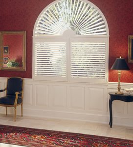 Hunter Douglas Heritance Shutters-arch