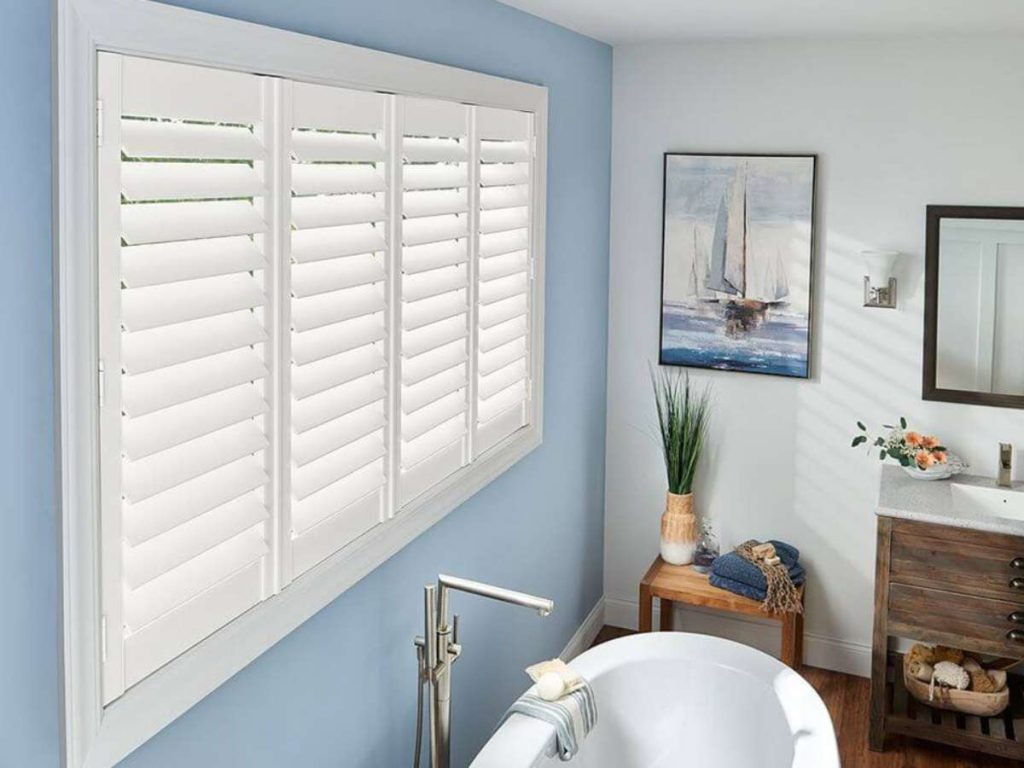 Graber Composite Shutters in Bathroom